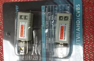 HD CCTV Via Twisted Video Balun Transmitter Transceiver for CVI/TVI/AHD CCTV System Pack of 6 (12 Pieces)
