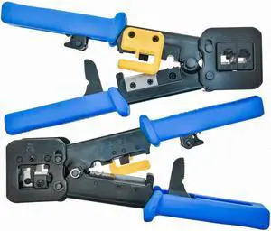 RJ45 Cat5e Cat6 Connector Crimping Tool End Pass Through Crimp Cutter (6082R)