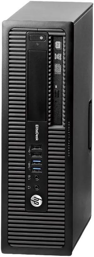 HP EliteDesk 800 G1 Small Form Factor (SFF) Desktop Computer - Quad Core i5 3.2GHz (4570) - 8GB RAM - 500GB HDD - DVD - Windows 10 Pro 64-Bit Installed