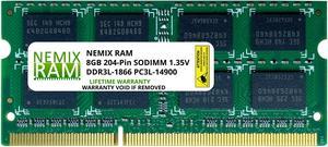 8GB DDR3-1866 PC3L-14900S SODIMM Laptop Memory RAM