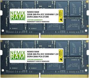 64gb ddr4 sodimm 2666 ecc | Newegg.com