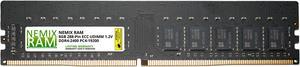 NEMIX RAM 8GB DDR4-2400 PC4-19200 2Rx8 ECC Unbuffered Memory
