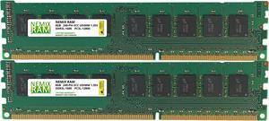 NEMIX RAM 16GB 2x8GB DDR3-1600 PC3-12800 2Rx8 1.35V ECC Unbuffered Memory