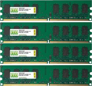 8GB (4x2GB) DDR2-800MHz PC2-6400 Non-ECC UDIMM 2Rx8 1.8V Unbuffered Memory for Desktop PC by NEMIX RAM
