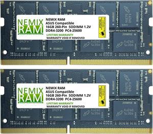 NEMIX RAM 32GB Kit (2 x 16GB) DDR4-3200 SODIMM 1Rx16 Memory for ASUS All-in-One PCs