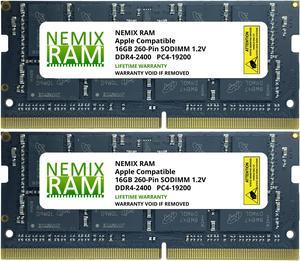 32GB (2x16GB) DDR4-2400MHz PC4-19200 SO-DIMM Memory for Apple 21.5" iMac with Retina 4K Display Mid 2020 by NEMIX RAM