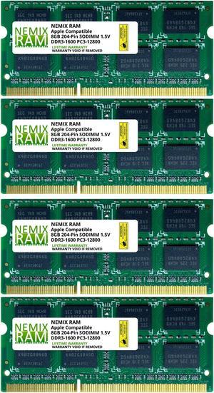 NEMIX RAM 32GB 4x8GB DDR3L-1600 Memory for Apple iMac Retina 27" Late 2014 & Mid 2015