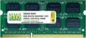 8GB (1x8GB) DDR3 1333 (PC3 10600) SODIMM Laptop Memory RAM