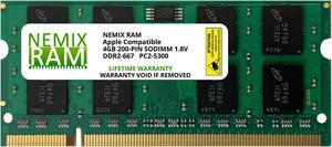 NEMIX RAM 4GB DDR2-667 Memory for Apple MacBook 2007 2008 & Early 2009