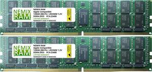 256GB 2x128GB DDR4-2933 PC4-23400 LRDIMM Memory for Apple Mac Pro 2019 MacPro 7,1 by Nemix Ram