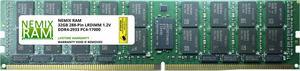 NEMIX RAM 32GB DDR4-2133 PC4-17000 4Rx4 ECC Load Reduced Memory