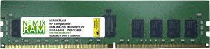 HP 851353-S21 8GB (1x8GB) DDR4 2400 (PC4 19200) ECC Registered RDIMM Memory by NEMIX RAM
