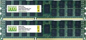 HP AM388A 32GB (2x16GB) DDR3 1600 (PC3 12800) ECC Registered RDIMM Memory by NEMIX RAM