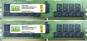 NEMIX RAM 64GB 2x32GB DDR3-1066 PC3-8500 4Rx4 1.35V ECC Registered Memory