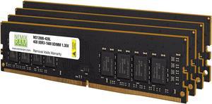 16GB (4x4GB) DDR3 1600 (PC3 12800) Desktop Memory Module