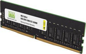 NEMIX RAM 8GB DDR4-2666 PC4-21300 1Rx8 ECC Unbuffered Memory