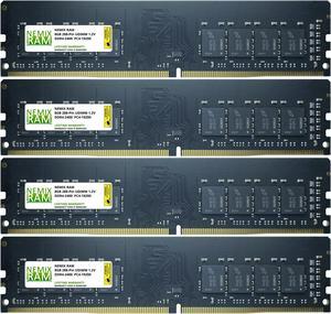 32GB (4x8GB) DDR4 2400 (PC4 19200) Desktop Memory Module