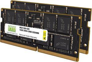 32GB (2x16GB) DDR4 2666 (PC4 21300) SODIMM Laptop Memory RAM