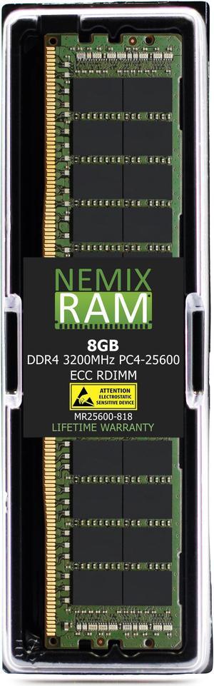 NEMIX RAM 8GB (1X8GB) DDR4 3200MHZ PC4-25600 ECC RDIMM Registered Server Memory Compatible with Dell Precision Workstation 7865 - MR25600-8
