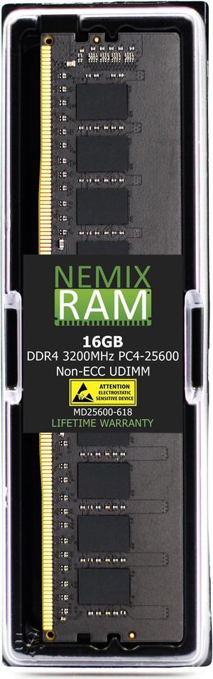 NEMIX RAM 16GB DDR4 3200MHz PC4-25600 Non-ECC UDIMM Compatible with ASUS Prime B550M-A WiFi II, Prime B450M-A II, Prime X570-PRO, Prime B550M-A AC Motherboards