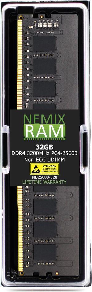 NEMIX RAM 32GB DDR4 3200MHz PC4-25600 Non-ECC UDIMM Compatible with ASUS Prime B550M-A WiFi II, Prime B450M-A II, Prime X570-PRO, Prime B550M-A AC Motherboards