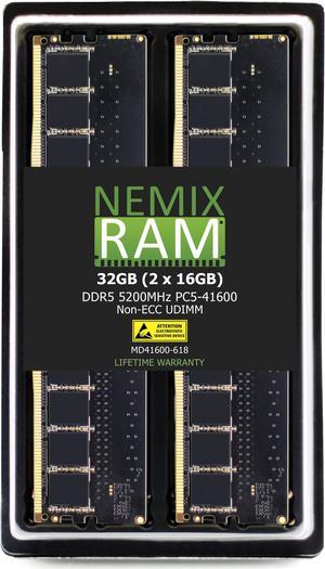 Crucial 32GB Kit (2x16GB) DDR5-5200 UDIMM | CT2K16G52C42U5 