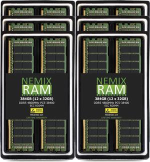 NEMIX RAM 384GB (12X32GB) DDR5 4800MHZ PC5-38400 2Rx4 RDIMM Registered Server Memory Compatible with Dell Precision 7960 Rack Workstation or 7960 Tower Workstation