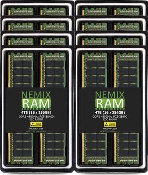 NEMIX RAM 4TB (16 x 256GB) DDR5 4800MHz PC5-38400 ECC RDIMM Compatible with SUPERMICRO UP SuperServer SYS-111C-NR | SYS-521C-NR and X13SEDW-F Motherboard