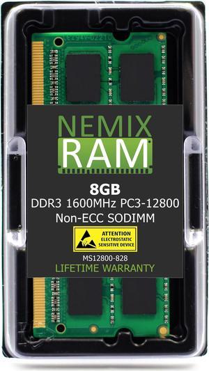 NEMIX RAM 8GB DDR3 1600MHz PC3-12800 Non-ECC SODIMM Compatible with Synology Rackstation RS1219+ RS818RP+ RS818+ Diskstation DS1817+ DS1517+ RAM1600DDR3L-8GB NAS Memory