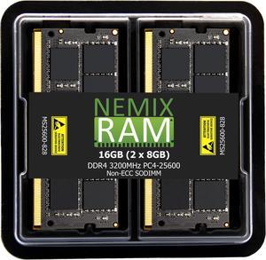 NEMIX RAM 16GB (2X8GB) DDR4 3200MHZ PC4-25600 2Rx8 1.2V 260-PIN Non-ECC SODIMM Compatible with ASUS ASUSTOR LOCKERSTOR NAS Memory