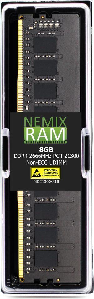 NEMIX RAM 8GB DDR4 2666MHz PC4-21300  Compatible with Lenovo ThinkSystem 4ZC7A08701 Non-ECC Unbuffered Server Memory