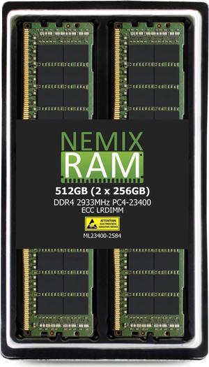 NEMIX RAM 512GB (2X256GB) DDR4 2933MHZ PC4-23400 8Rx4 1.2V 288-PIN ECC LRDIMM Load Reduced Server Memory KIT Compatible with ASRock Rack ROMED8-2T AMD EPYC Motherboard