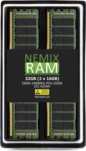 NEMIX RAM 32GB (2X16GB) DDR4 2933MHZ PC4-23400 2Rx8 1.2V CL21 288-PIN ECC RDIMM Registered Server Memory KIT Compatible with ASRock Rack ROMED8-2T AMD EPYC Series Motherboard