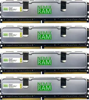 NEMIX RAM Silverline PC Gaming Memory 32GB (4X8GB) DDR4 2666MHZ PC4-21300 CL19 Non-ECC Unbuffered UDIMM KIT