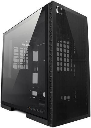 Geometric Future M6 Cezanne Black Mid Tower 12" x11MB /ATX Gaming Case, 4mm Glass/0.8 mm Steel with Vertical Air Duct design, Support 360 Radiator, Vertical GPU Mount, GEO-M6-CEB (PC Case Only)