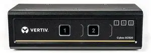 Vertiv Cybex Secure 4K UHD KVM 2-Port DVI-I DualHead EAL4+ NIAP TAA Compliant (SC920-001)