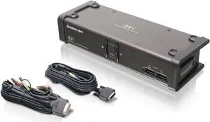 IOGEAR 2-Port DVI KVMP Switch w/Full Set of Cables, (GCS1102 TAA Compliant), Black