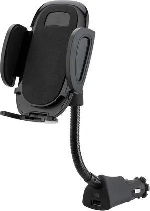 Universal 12V Car Phone Mount with USB Charger Phone Holder with Cigarette Lighter Adapter for 12V Socket Plug-In Flexible Gooseneck Adjustable Cradle for iPhone & Android Cell Phones Universal 12V Car Phone Mount with USB Charger Phone Holder with Cigarette Lighter Adapter for 12V Socket Plug-In Flexible Gooseneck Adjustable Cradle for iPhone & Android Cell Phones