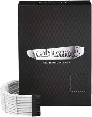 CableMod C-Series Pro ModFlex Sleeved Cable Kit for Corsair RM Black Label/RMi/RMX (White)