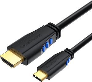 USB C to HDMI Cable 16FT, CableCreation USB Type C to HDMI Cable 4K, Compatible with MacBook Pro 2020, iPad Pro 2020, Surface Go, XPS 13, Yoga 920, LG G7, Galaxy S20, HDMI to USB C, 4.5M