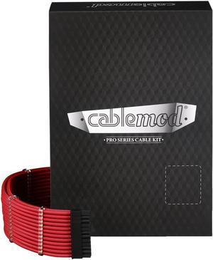 CableMod C-Series Pro ModMesh Sleeved Cable Kit for Corsair RM Black Label/RMi/RMX (Red)