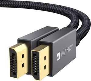 DisplayPort Cable 15ft, iVANKY DP Cable, [4K@60Hz, 2K@165Hz, 2K@144Hz], Nylon Braided High Speed DisplayPort 1.2 Cable, Compatible with PC, Laptop, TV
