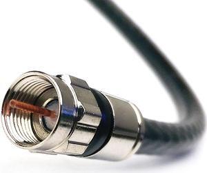 125ft BLACK TRI-SHIELD Indoor Outdoor RG-6 Coaxial Cable NICKEL-PLATED BRASS CONNECTOR 75 Ohm (Satellite TV, Broadband Internet, Ham Radio, OTA HD Antenna Coax) Assembled in USA PHAT SATELLITE