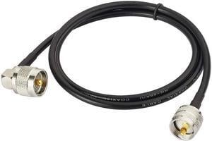 Superbat PL-259 Jumper Cable UHF (Pl259) Male to Male Low Loss Digital RG58 Coax Cable (3 Feet RG58) for HAM & CB Radio,Antenna Analyzer,Dummy Load,SWR Meter 2-Pack, Welcome to consult
