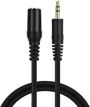 Pasow 3.5mm Stereo Male to Female Extension Audio Cable Cord (1 Feet)