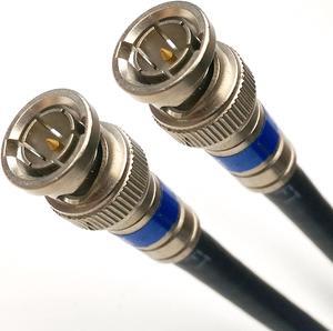 5ft QUAD SHIELD SOLID COPPER RG6 18AWG 3Ghz ANTI UV JACKET ANTI CORROSION COMPRESSION BNC - BNC HD DVR Coax Wire Cord Cable Jack Plug CCTV Security Camera MADE TO ORDER IN USA by PHAT SATELLITE INTL