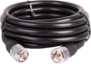 XRDS-RF KMR 400 UHF Coaxial Cable 25ft, PL-259 UHF Male to Male Connector Coax Jumper Low Loss 50 ohm Cable for AIS Antenna, VHF Marine Antenna, HAM & CB Radio, Antenna Analyzer, Dummy Load, SWR Meter