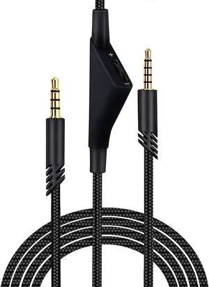 SAMERIVER Astro A10 Cord Replacement with Volume Control, Astro A40 Cable Works with Astro A40 /A40TR Gaming Headset Cable, A10 Headset Cable for Xbox One, PS4, PC, Most Smartphones -Braided Black 6ft SAMERIVER Astro A10 Cord Replacement with Volume Control, Astro A40 Cable Works with Astro A40 /A40TR Gaming Headset Cable, A10 Headset Cable for Xbox One, PS4, PC, Most Smartphones -Braided Black 6ft