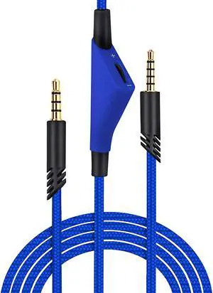 SAMERIVER Astro A10 Cord Replacement with Volume Control, Astro A40 Cable Works with Astro A40 /A40TR Gaming Headset Cable, A10 Headset Cable for Xbox One, PS4, PC, Most Smartphones -Braided Blue 6ft SAMERIVER Astro A10 Cord Replacement with Volume Control, Astro A40 Cable Works with Astro A40 /A40TR Gaming Headset Cable, A10 Headset Cable for Xbox One, PS4, PC, Most Smartphones -Braided Blue 6ft