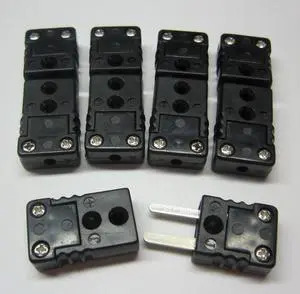 Mini J-Type Thermocouple Wire Connector, Cable Connector, 5 Sets Pairs Male and Female Plugs Mini J-Type Thermocouple Wire Connector, Cable Connector, 5 Sets Pairs Male and Female Plugs